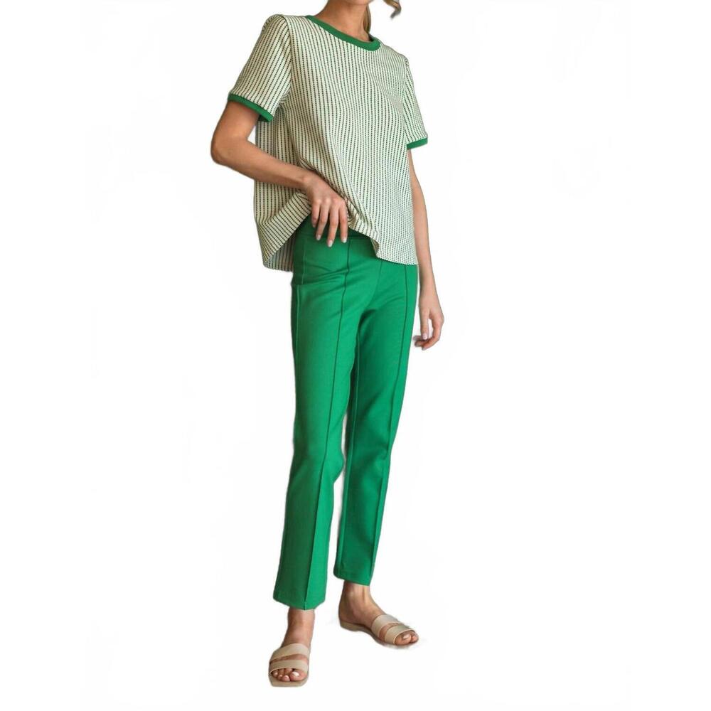 NEW JOH paul pointe knit pants in green